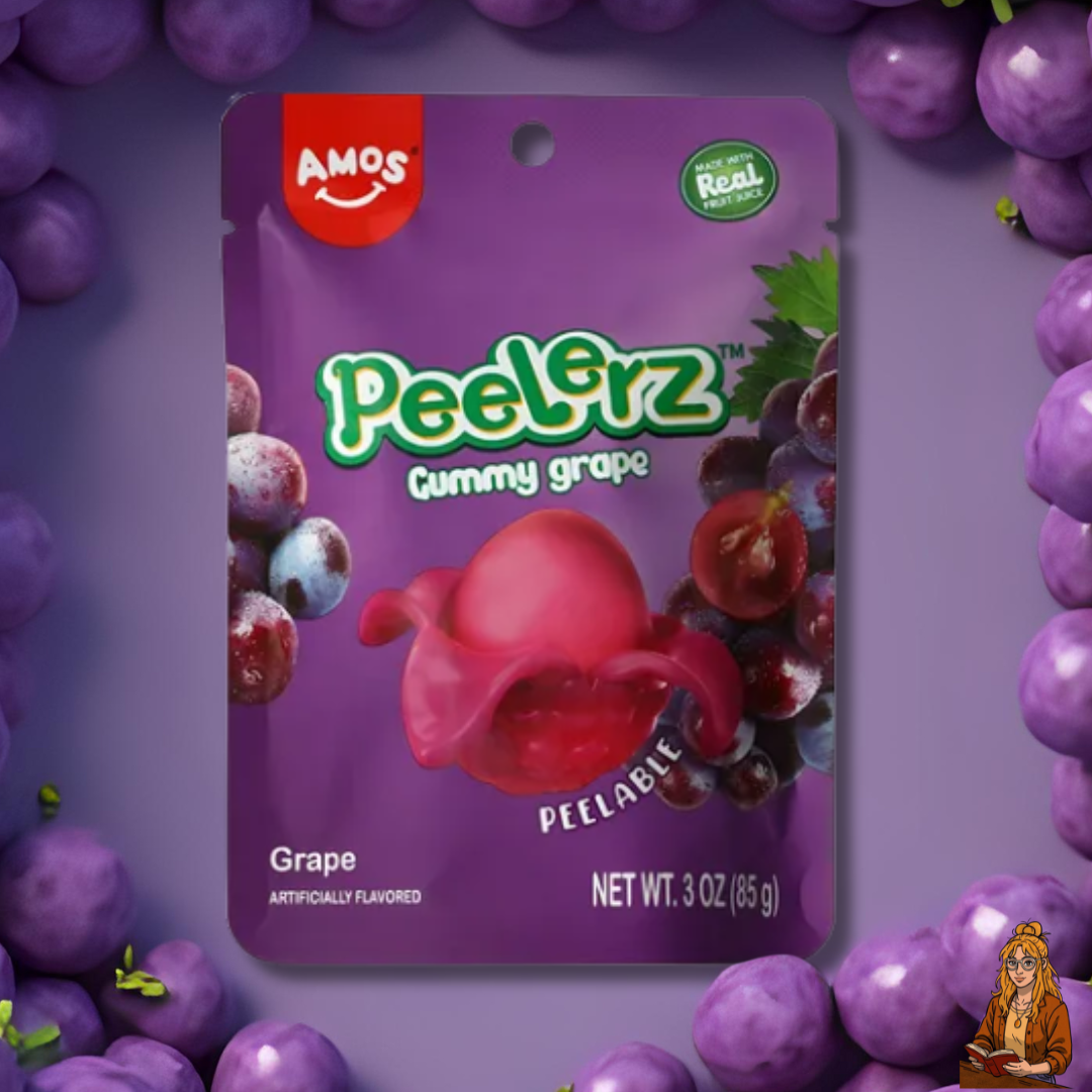 Peelerz Gummies sabor uva- Dulces americanos pelables 85g