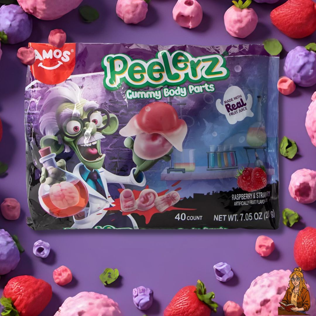 Peelerz Body Parts Halloween - Dulces americanos gomitas pelables 200g