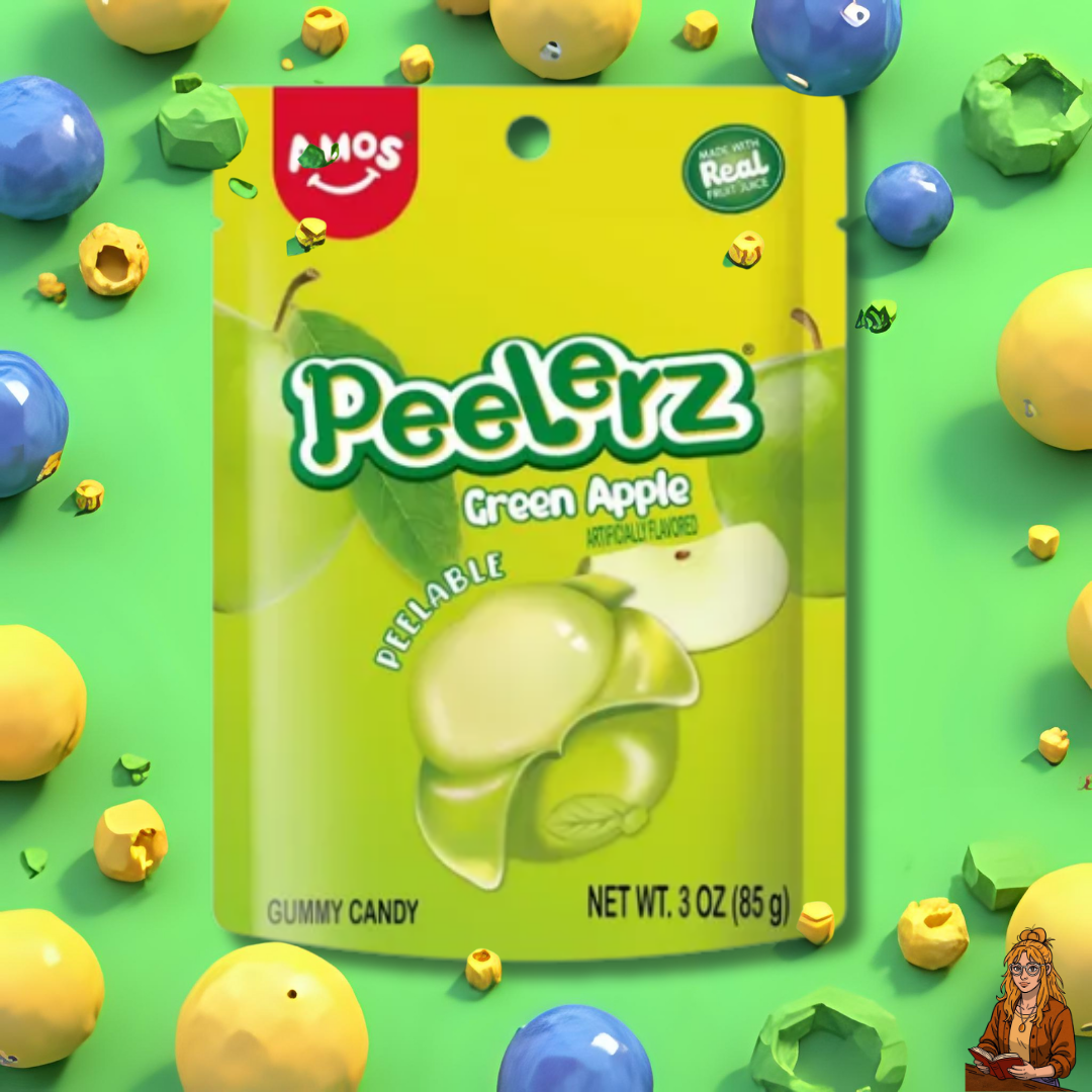 Peelerz Gummies sabor manzana verde - Dulces americanos pelables 85g